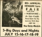 80th Annual  Outagamie County Fair, Seymour 
